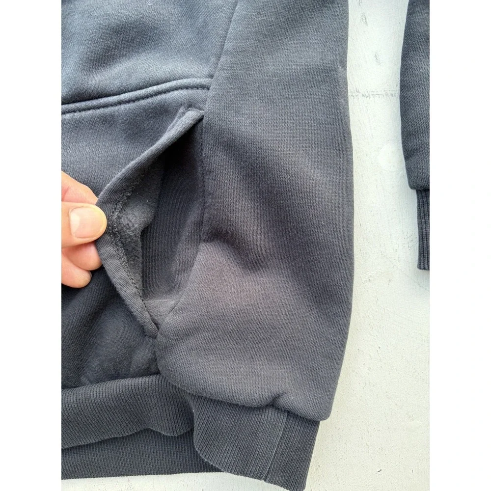 Kid's Nike Hoodie Black Swish Logo L Spell-Out Street Check Casual Street Sports